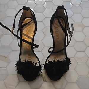 Sam Edelman Black Strappy Heels